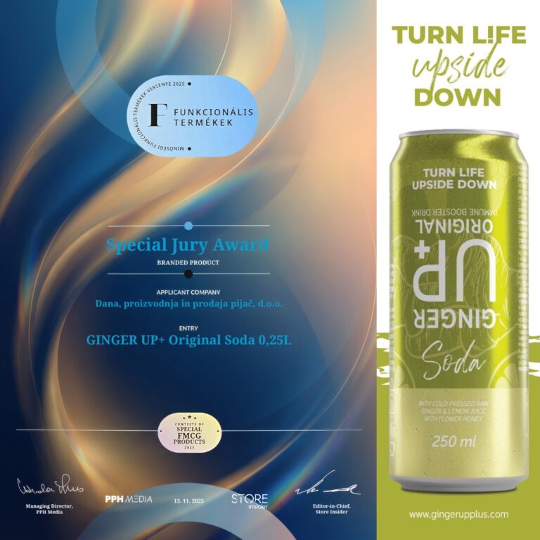 Our Ginger UP+ Soda Just Won a Major Industry Award